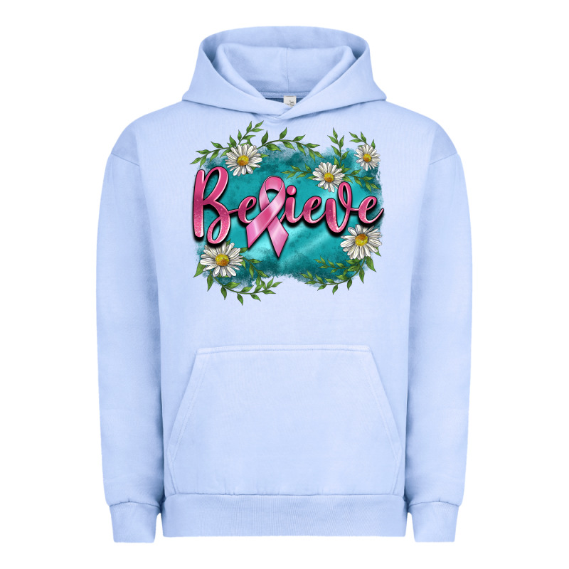 Breast Cancer Believe Urban Hoodie by BarkalooDesign | Teevron