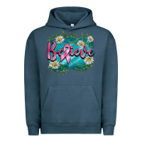 Pigment Midnight Navy breast cancer believe Urban Hoodie - BarkalooDesign