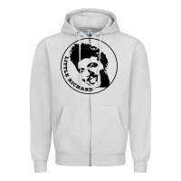 Dove Grey little richard   rock'n'roll legend Zipper Hoodie - tuanDangUi