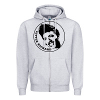 Heather Grey little richard   rock'n'roll legend Zipper Hoodie - tuanDangUi