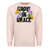 Pale Pink Grow In Grace Premium Sweatshirt - LillyAllenDesigns