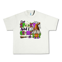 Pistachio I'm Spooky and I Gnome It Urban Heavy Tee - texasbilliewilder