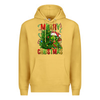 Antique Gold merry christmas dragon Premium Hoodie - FaDigitalArtStudio