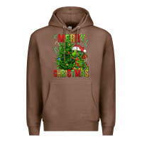 Chestnut merry christmas dragon Premium Hoodie - FaDigitalArtStudio