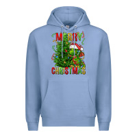 Colony Blue merry christmas dragon Premium Hoodie - FaDigitalArtStudio