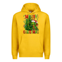 Lemon merry christmas dragon Premium Hoodie - FaDigitalArtStudio