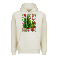 Oatmeal Heather merry christmas dragon Premium Hoodie - FaDigitalArtStudio