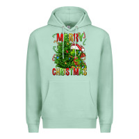 Seafoam merry christmas dragon Premium Hoodie - FaDigitalArtStudio
