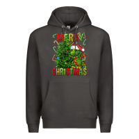 Smoke merry christmas dragon Premium Hoodie - FaDigitalArtStudio