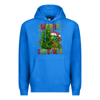 True Royal merry christmas dragon Premium Hoodie - FaDigitalArtStudio