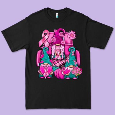 Breast Cancer Gnomies Truck Premium Tee Designed By Bundleandbundleshop