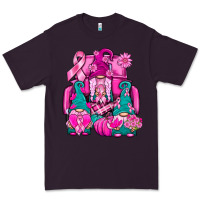 Plum Breast Cancer Gnomies Truck Premium Tee - BundleAndBundleShop