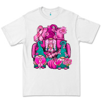 White Breast Cancer Gnomies Truck Premium Tee - BundleAndBundleShop
