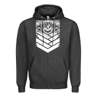 Charcoal Heather girls' frontline griffin & kryuger Zipper Hoodie - tuanDangUi