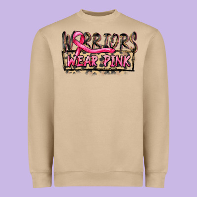 Warriors Wear Pink Heavyweight Sweatshirt Designed By Fadigitalartstudio
