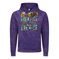 Cloud Purple Western a Country Girl Can Survive Vintage Hoodie - texasbilliewilder