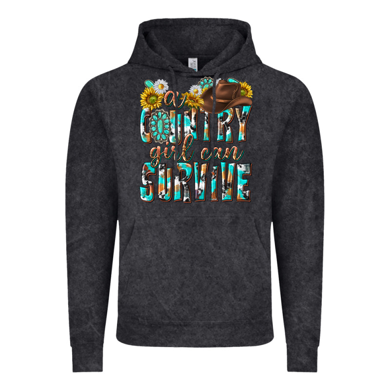 Western A Country Girl Can Survive Vintage Hoodie by texasbilliewilder | Teevron