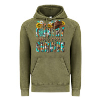Vintage Olive Western a Country Girl Can Survive Vintage Hoodie - texasbilliewilder