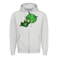 Dove Grey the-great-gazoo-cute Zipper Hoodie - tuanDangUi