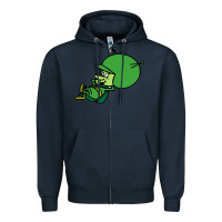 Navy the-great-gazoo-cute Zipper Hoodie - tuanDangUi