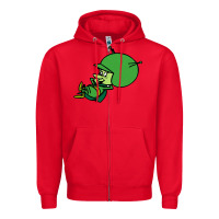 Red the-great-gazoo-cute Zipper Hoodie - tuanDangUi