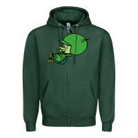 Sports Green the-great-gazoo-cute Zipper Hoodie - tuanDangUi