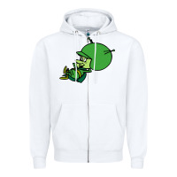 White the-great-gazoo-cute Zipper Hoodie - tuanDangUi