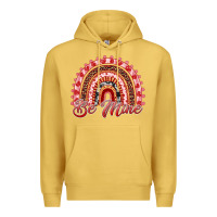 Antique Gold be mine valentines day rainbow Premium Hoodie - RanaPortraitStore