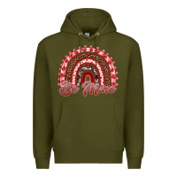Army Green be mine valentines day rainbow Premium Hoodie - RanaPortraitStore