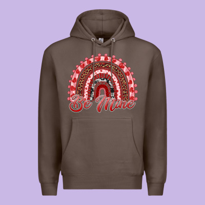 Be Mine Valentines Day Rainbow Premium Hoodie Designed By Ranaportraitstore