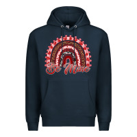 Navy be mine valentines day rainbow Premium Hoodie - RanaPortraitStore