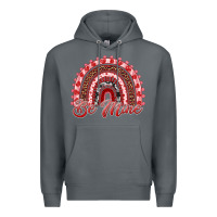 Rock be mine valentines day rainbow Premium Hoodie - RanaPortraitStore