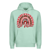 Seafoam be mine valentines day rainbow Premium Hoodie - RanaPortraitStore