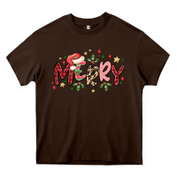 Chocolate Brown merry Heavy Core Tee - MaliasSmallBusiness