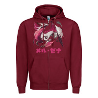 Burgundy monster hunter rise sunbreak malzeno kanji Zipper Hoodie - tuanDangUi