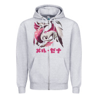Heather Grey monster hunter rise sunbreak malzeno kanji Zipper Hoodie - tuanDangUi