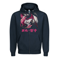 Navy monster hunter rise sunbreak malzeno kanji Zipper Hoodie - tuanDangUi