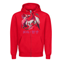 Red monster hunter rise sunbreak malzeno kanji Zipper Hoodie - tuanDangUi
