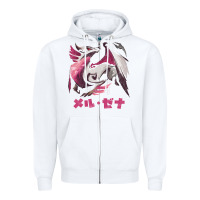 White monster hunter rise sunbreak malzeno kanji Zipper Hoodie - tuanDangUi