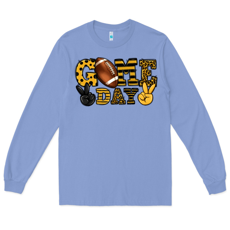 Game Day Yellow And Black Team Color Long Sleeve Tee by HowdyJamesFarm | Teevron