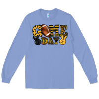 Colony Blue Game day yellow and black team color Long Sleeve Tee - HowdyJamesFarm