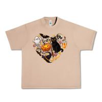 Burro Halloween Heart Urban Heavy Tee - texasbilliewilder