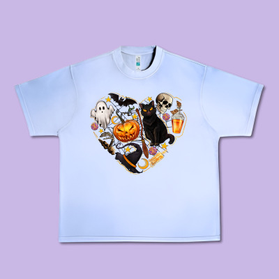 Halloween Heart Urban Heavy Tee Designed By Texasbilliewilder