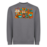Storm Thanksgiving Coffee Cups Heavyweight Sweatshirt - FaDigitalArtStudio