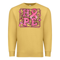 Hope Breast Cancer Awareness Ribbon Premium Sweatshirt | Teevron