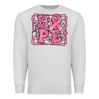 Dove Grey hope breast cancer awareness ribbon Premium Sweatshirt - LillyAllenDesigns