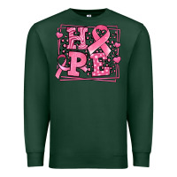 Sports Green hope breast cancer awareness ribbon Premium Sweatshirt - LillyAllenDesigns