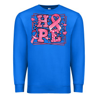 True Royal hope breast cancer awareness ribbon Premium Sweatshirt - LillyAllenDesigns