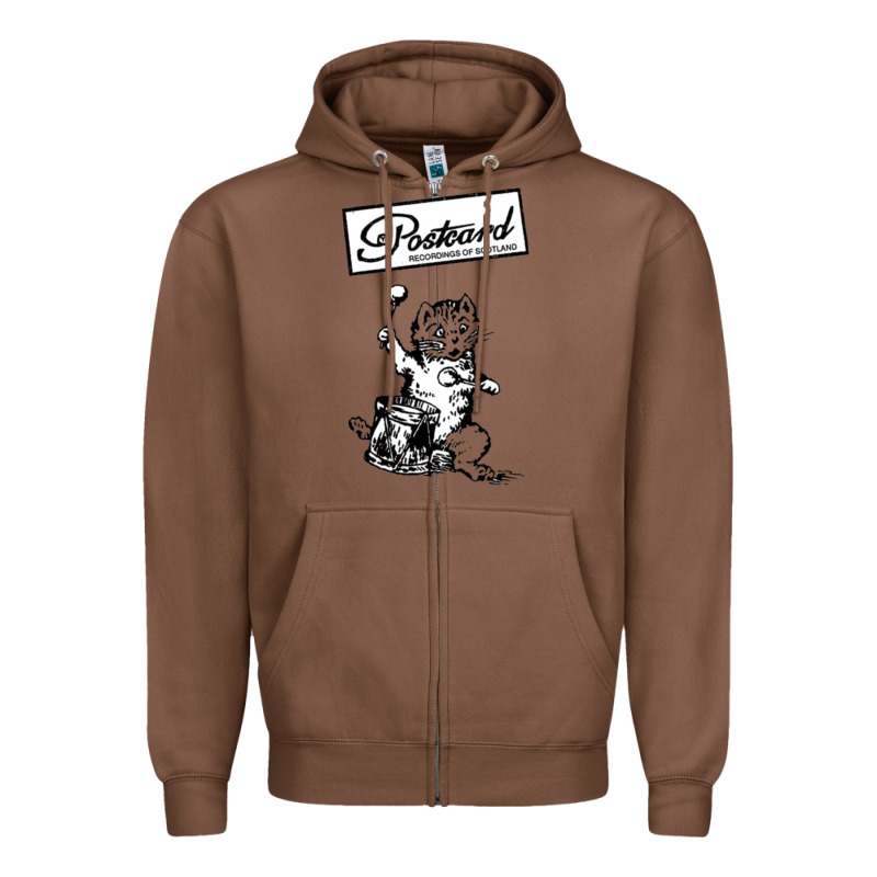 Retro Man Postcard Records Zipper Hoodie by tuanDangUi | Teevron
