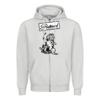 Dove Grey retro man postcard records Zipper Hoodie - tuanDangUi